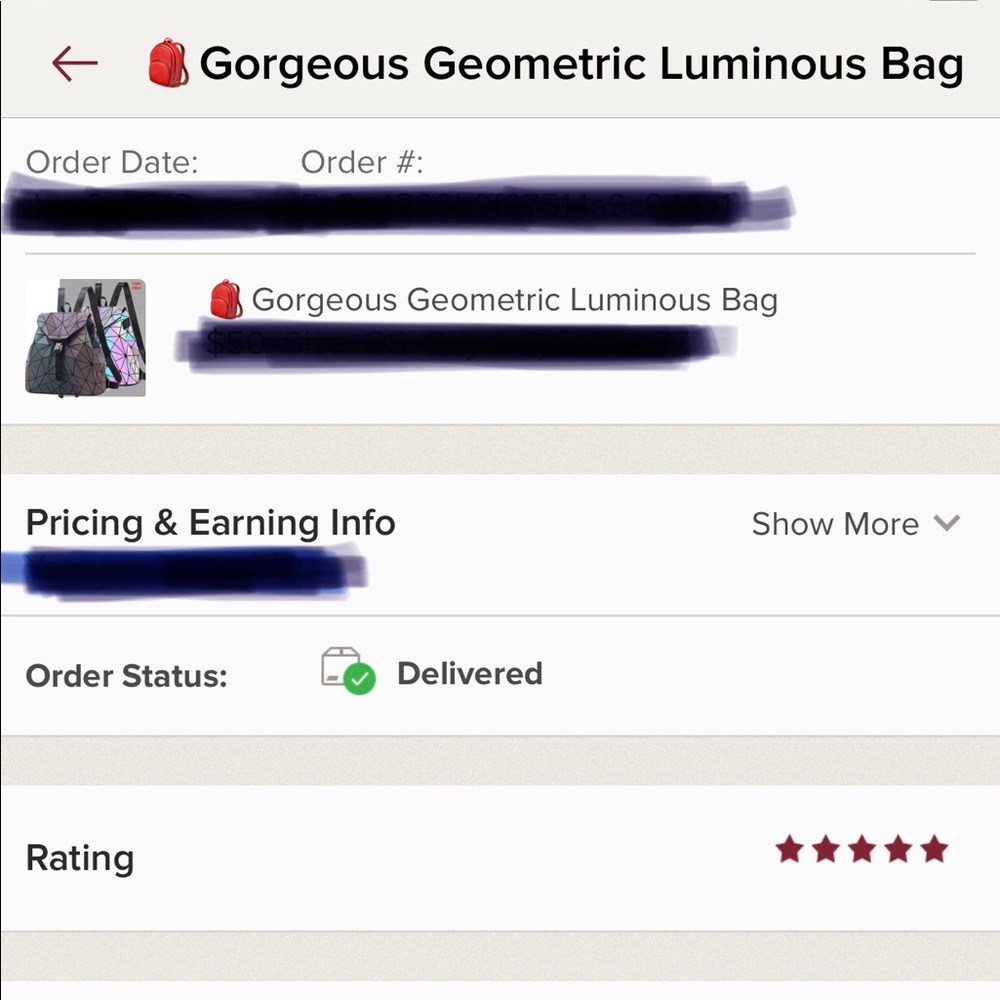 ‼️RESTOCK COMING SOON‼️Geometric Luminous Bag - Picture 8 of 8